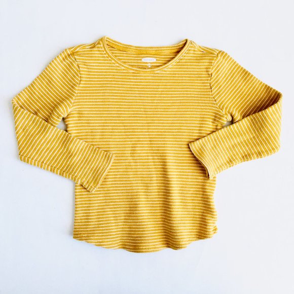 Old Navy Other - Yellow Striped Flannel Long Sleeve Shirt
